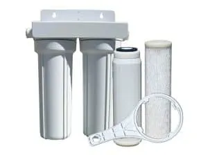 Watts 520022 RVBoat Duo Exterior Water Filter with Garden Hose Fittings