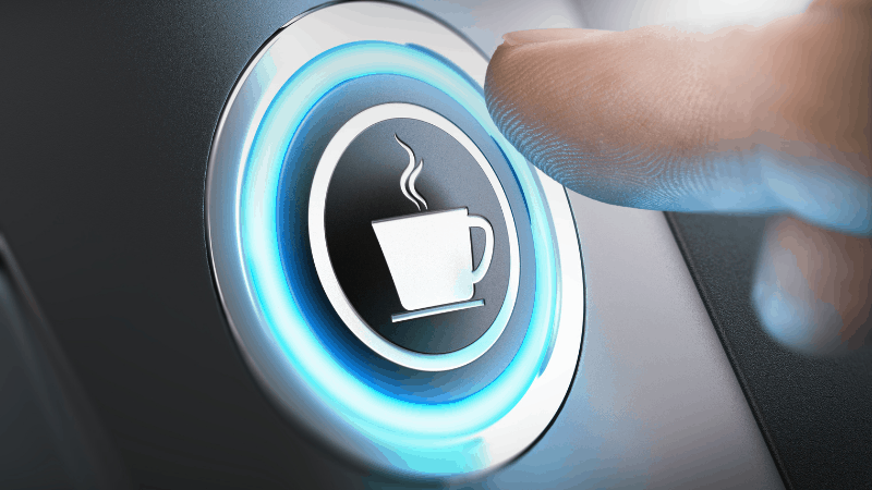 coffee maker power button