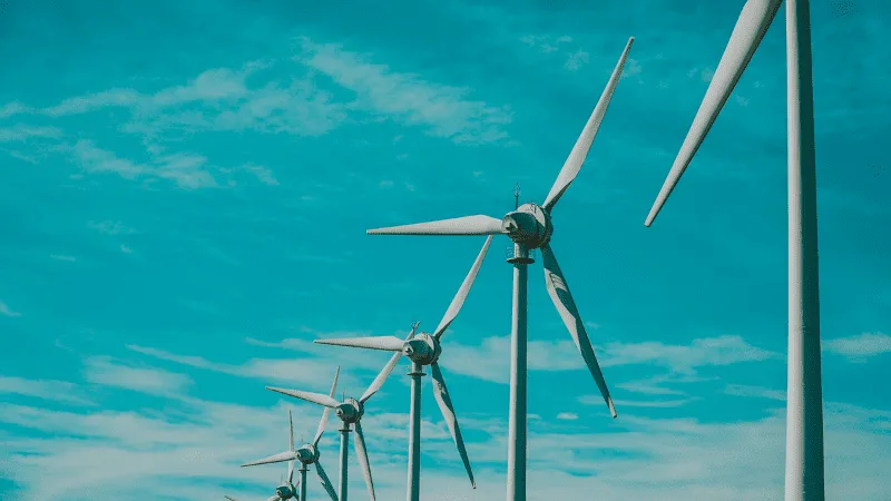 renewable energy wind tubrines windmill farm